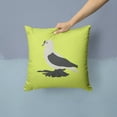 thumbnail image 2 of Saxon Fairy Swallow Pigeon Green Fabric Decorative Pillow, 2 of 4