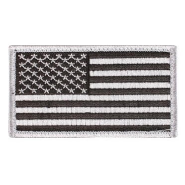 Shellback Tactical 3" X 5" Embroidered US Flag Patch With Hook Backing (OD Green)