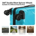 thumbnail image 5 of 3-Piece Luggage Sets (20", 24", 28"), Suitcase with Wheels, Hardside Suitcase With Four Spinner Wheels and Scratch-Resistant Surface, Peacock Blue, 5 of 9