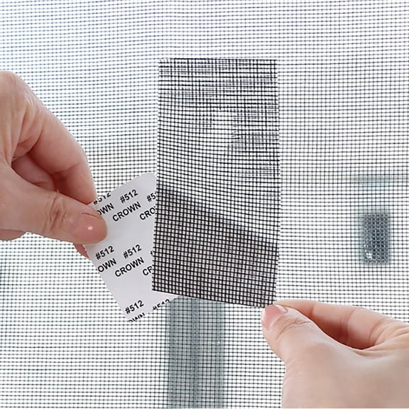 Strong Adhesive Fiberglass Screen Repair Kit - Screen Tape Mesh for Mesh Doors Windows, Waterproof Screen Repair Tape