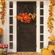 thumbnail image 4 of Uuiauoio Harvest Halloween Wreath with Pumpkin and Maple Leaf, Autumn Festival Door Hanging for Indoor Outdoor Decor, Thanksgiving and Halloween Party Decoration, 4 of 6