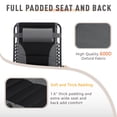thumbnail image 5 of MF Studio Oversized Padded Zero Gravity Chair Adjustable Camping Lawn Chair with Cup Holder, Grey, 5 of 11