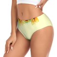thumbnail image 2 of Fotbe Sunflowers On A Yellow Background Calzones Estampados para Mujer – Ropa Interior de Algodón, Cómoda, Suave y Elástica-4X-Large, 2 of 6