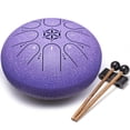 thumbnail image 1 of Tambor PUJONI de acero de 6 pulgadas y 8 notas con bolsa y mazos (color lavanda), 1 of 9