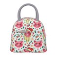 thumbnail image 1 of Disketp Christmas Cute Pigs Bolsa Térmica para Almuerzo, Lonchera con Abertura Amplia y Gran Capacidad, Organizador Reutilizable para Mujeres, Hombres y Adultos, 1 of 6