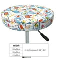 thumbnail image 4 of Disketp Stamp Stool Covers Round, Super Soft Round Bar Stool Cushion Covers Seat Cushion - 13 inch, 4 of 7