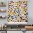 thumbnail image 5 of Watercolor Wildflowers Sheer Curtains 84 Inches Long, Colorful Spring Botanical Flowers Light Filering Curtains, Breathable Simi Curtain Privacy Drapes for Living Room Bedroom Window Treatment, 5 of 9