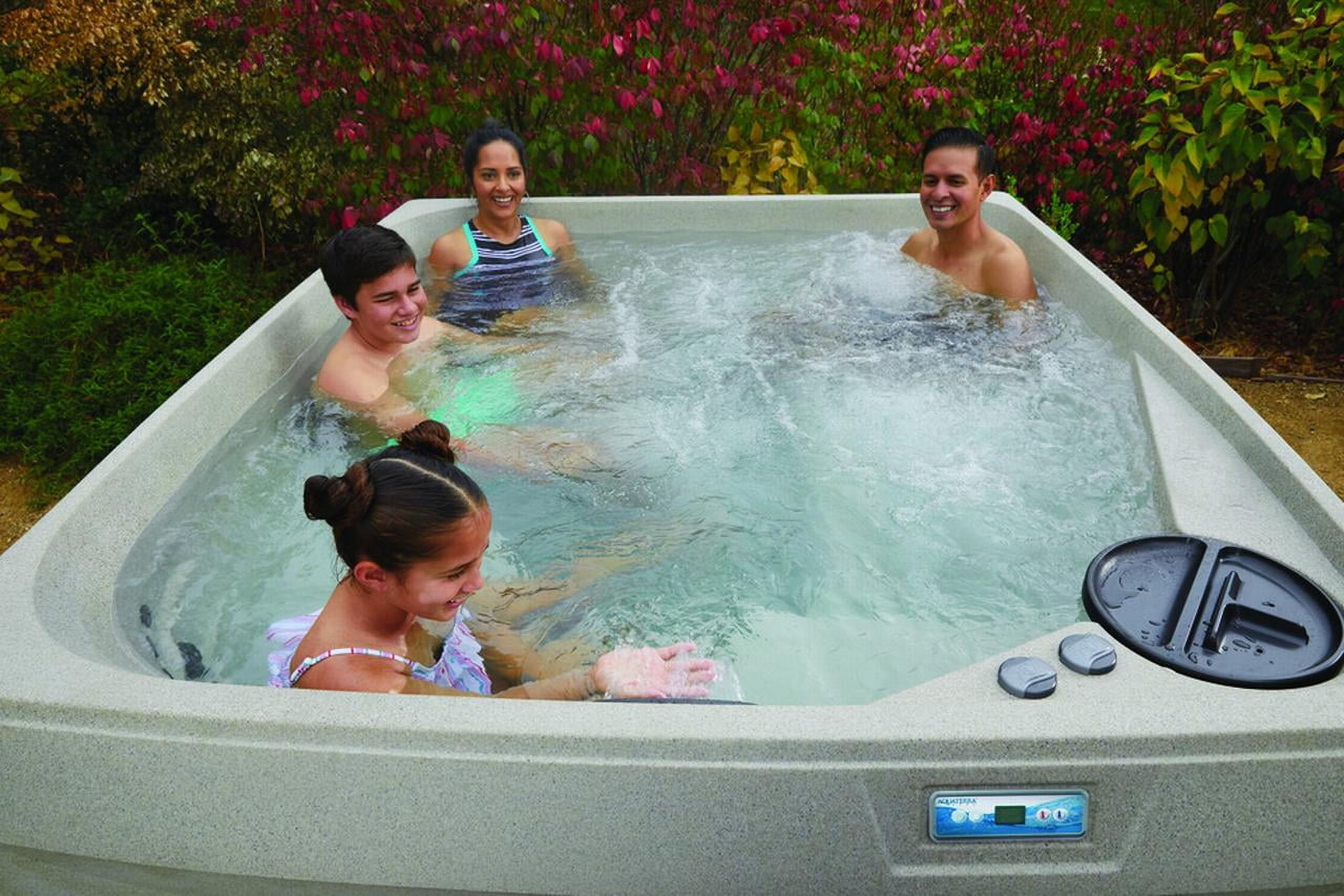 All New 2025 HydroLuxe FIJI Taupe/Charcoal Hot Tub - 5-Person, 60 Jets, 230v