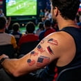thumbnail image 4 of Disposable Football Match Flag Temporary Tattoos, 4 of 5
