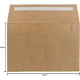 thumbnail image 3 of shiyou-Kraft Brown A4 Invitation Envelopes, 100 Pack 4.25 x 6.25 Inches Invitation Envelopes, 3 of 4