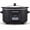 Black, variant on Slow Cooker, 8.5 Qt Programmable Electric Slow Cooker with Timer, Stainless Steel and Non-Toxic Removable Ceramic Pot, Dishwasher Safe, Large Capacity for 10+ Family & Party Meals-Silver
