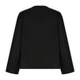 thumbnail image 3 of Birdeem Women Solid Color Tops Button V Neck T-Shirts Blouse, 3 of 6