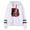 White, variant on Welcome to Derry Pocketless men's and women's trendy pattern casual long sleeved hooded sweatshirt