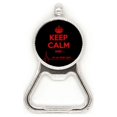 thumbnail image 1 of Citar a Keep Calm Rojo Negro Acero inoxidable Metal cerveza tapa sacacorchos, 1 of 3