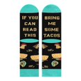 thumbnail image 1 of Women Men If You Can Read This Crew Socks Funny Tacos Sushi Popcorn Patterns Novelty Saying Letters Gifts Cotton Tube Stockings, 1 of 4