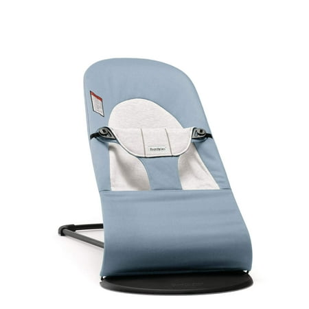UPC: 0874594000568 | BabyBjorn Bouncer Balance Soft Black frame Cotton/Jersey Blue/Gray