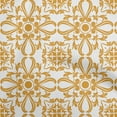 thumbnail image 1 of oneOone Cotton Flex Mustard Yellow Fabric Asian Block Floral Diy Clothing Quilting Fabric Print Fabric By Yard 40 Inch Wide, 1 of 4