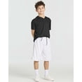 thumbnail image 6 of Real Essentials 5 Pack: Boys' Athletic Basketball Shorts with Pockets - Youth Activewear (Ages 4-18), 6 of 7