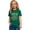 Dark Green, variant on Shadoumai Kids 100 Days of School Shirt for Boys Girls Funny 100th Day of School Toddler Short Sleeve Shirts 3-9T