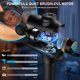 thumbnail image 4 of Pistola de masaje RAEMAO Deep Tissue con 10 velocidades y 10 cabezales negra, 4 of 9