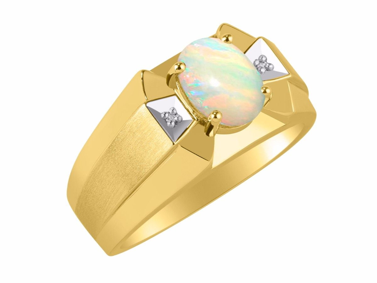 Buy SIDHGEMS 9.25 Ratti 8.00 Carat Certified Natural AA++ Quality  Panchdhatu White Fire Opal Loose Gemstone Silver Plated Adjustable Ring for  Men and Women at Amazon.in