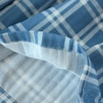 thumbnail image 5 of JTieacloth Men's Sleep Tops Men's Plaid Shorts Five Quarter Pants Loose Casual Pajama Pants Summer Thin Double Layer Large Size Home Pants Blue, 5 of 5