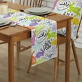 thumbnail image 2 of Easter Bunny Doodle Table Runner Country Decor Tableclothss for Dining Table Decoration Table Cover, 2 of 5