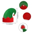 thumbnail image 3 of Gyratedream Girls Christmas Elf Costume Set Santa Helper Velvet Dress with Belt Girls' Xmas Over Knee Thigh Socks Hat Kids Set, 3 of 6