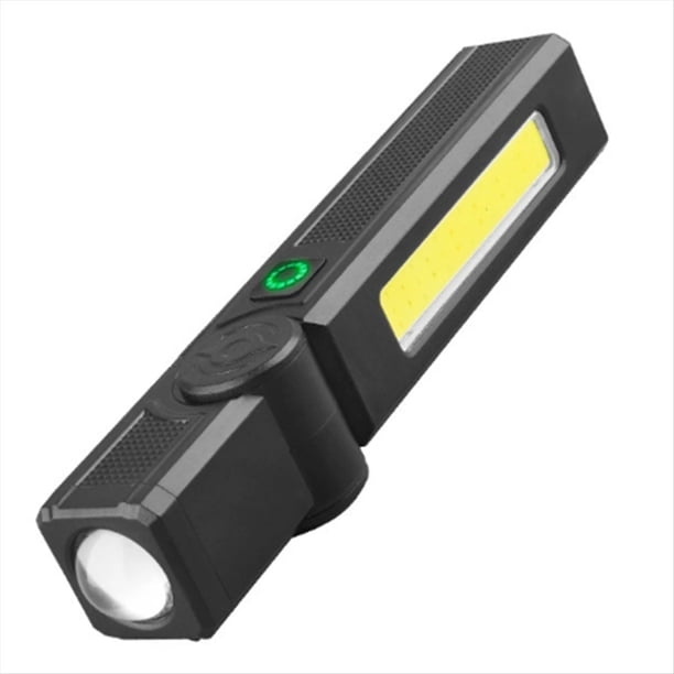 Luz de Trabajo LED Recargable COB, Luz de Trabajo Automotriz Giratoria, Linterna LED Impermeable, Lámpara Magnética para el Hogar.