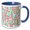 Blue/White, variant on 3drose, Candy Canes, 11oz Mug
