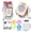 White, variant on Yellow Multifunctional Diy Painting Ruler For Children Portable Drawing Board Educational Toy