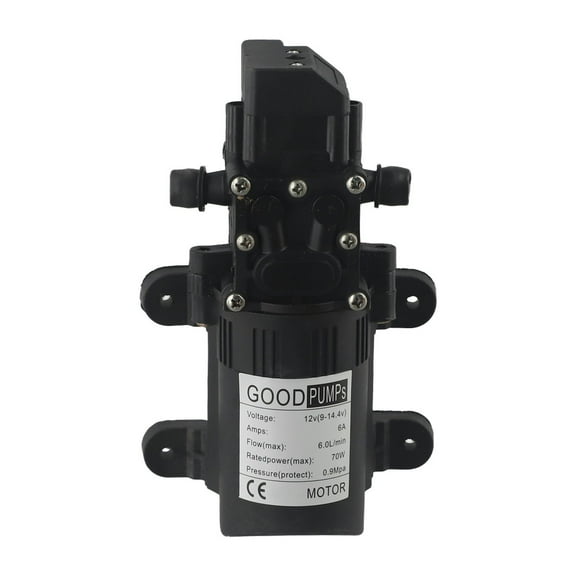 12V Diaphragm Pump Adjustable Self Priming Sprayer Pump 1 2 Gpm 80 Psi