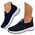 thumbnail image 3 of XIMIN Women's Slip On Low Heel Sneakers Lightweight Breathable Casual Walking Running Gym Tennis Workout Shoes Non Slip Comfortable Arch Support Daily Footwear, 3 of 8