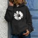 thumbnail image 2 of Sudaderas con capucha informales para mujer, sudadera con estampado de girasol, suéter con capucha Pompotops  gfhjh5935, 2 of 9