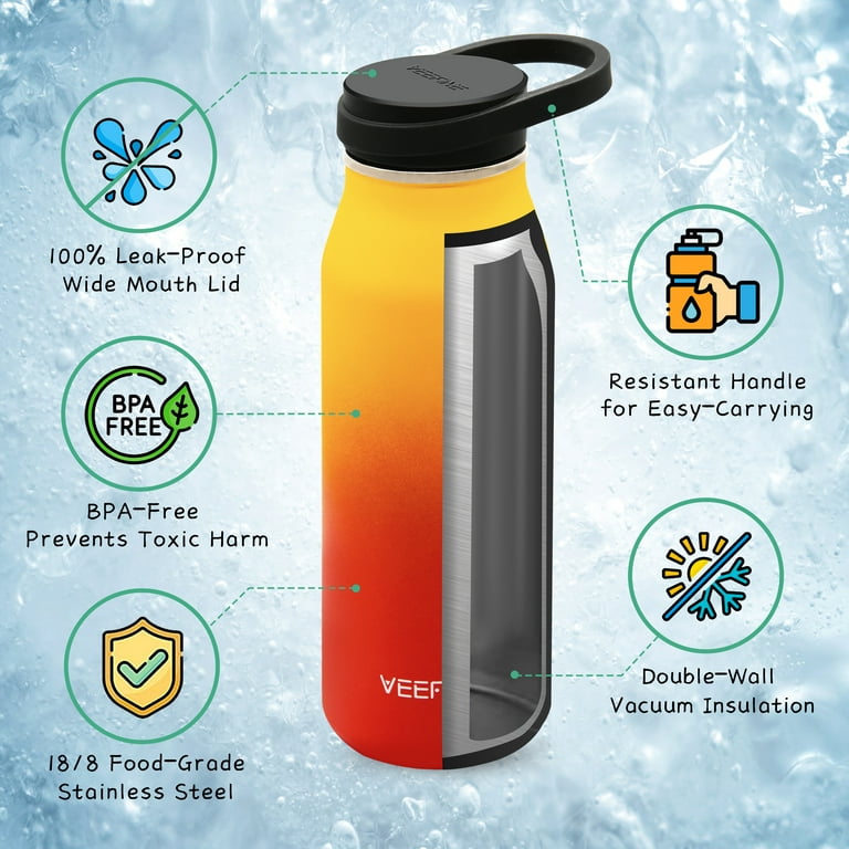 Veemoon 5l Water Bottle Large-capacity Plastic Water Bottle with Lid and  Handle, Reusable Water Jug Suitable for Travel, Outdoor Camping, and Hiking