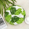 thumbnail image 1 of 4 Uds. Cojín redondo de invierno de hoja de laurel verde de 40cm de grosor para silla, patrón de flores y plantas, 1 of 1