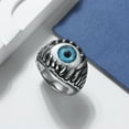 thumbnail image 4 of Evil Eye Eyeball Ring for Men or Women Stainless Steel Biker Ginger Lyne Collection, 4 of 6