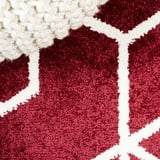 JONATHAN Y SUPERSOFT 4 x 6 Area Rug, Tumbling Blocks Modern Geometric ...