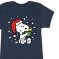 thumbnail image 3 of Peanuts - Christmas - Woodstock Is Snoopy's Present - Infant Baby One Piece, 3 of 5