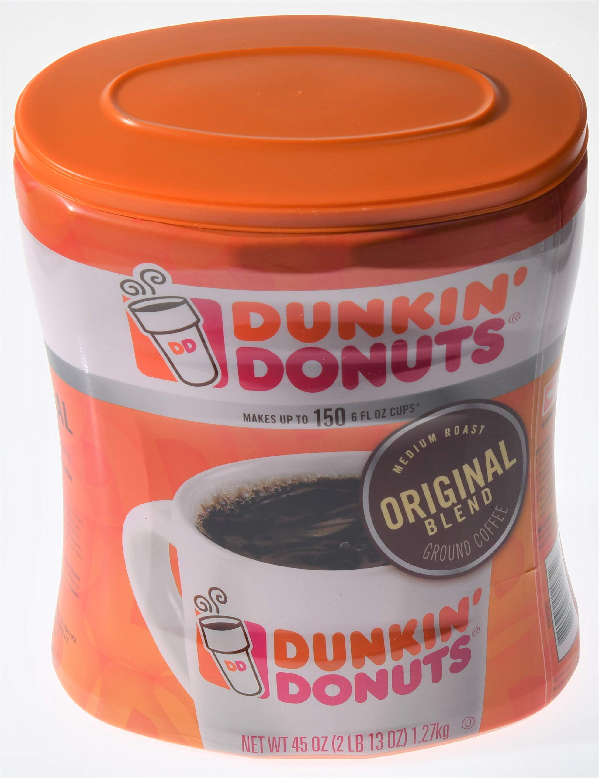 Dunkin, Donuts Original Blend Ground Coffee Medium Roast Net Wt (45 Oz), Original Blend, 45 Oz