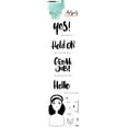 thumbnail image 1 of Karin Joan Clear Stamp Eng.Text Missees Collection 65x210mm nr.08, 1 of 2