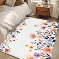 thumbnail image 4 of Area Rugs for Living Room Bedroom, Spring Floral 4'x6' Rug Washable Carpet Runner Indoor Outdoor, Elegant Flowers Farmhouse Botanical Non Slip Accent Floor Mats Rug for Kitchen, Office, 4 of 8