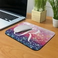 thumbnail image 5 of WIRESTER 8.66x7.08 in Rectangle Mouse Pad with Non-Slip Rubber Base for Computers, Laptop, Office & Home - Gliter Pink Blue R, 5 of 5