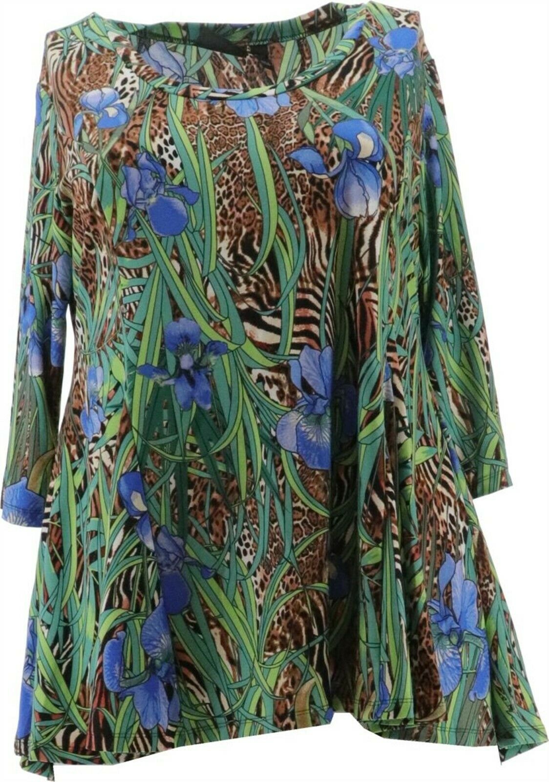 Attitudes Renee Como Jersey Godet Tunic 