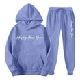 thumbnail image 3 of VBTAPA Happy New Year Track Suits for Men Letter Graphic Hoodie Sweatsuit Kangaroo Pocket Hooded Sweatshirt and Jogging Sweatpants Matching Set with Pockets Light Blue XXXL, 3 of 6