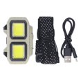 thumbnail image 1 of LED COB Headlamp Super Bright USB Rechargeable Lightweight Head Mounted Flashlight with Motion Sensor Battery Level Display for Outdoor Hiking Fishing, 1 of 5