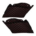 thumbnail image 1 of HDBUBALUS Doublures Extensibles pour Selle Inserts Compatibles avec Harley 2014-2023 1 Paire (Surpiqûres Rouges, pour Selle de 4 Pieds'), 1 of 7