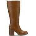 thumbnail image 2 of Sun + Stone Womens Aiimee Faux Leather Side Zip Knee-High Boots, 2 of 3