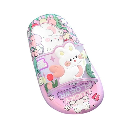 Nmnitkp Slippers Toddler Slides Slipper Unisex Child Boys & Girls Slide Sandals for Kids Flip Flops Comfy Shower Slippers Beach Garden Shoes
