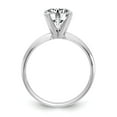 thumbnail image 2 of 14k White Gold .80ct. 6mm Moissanite Solitaire Engagement Ring Size 8, 2 of 5